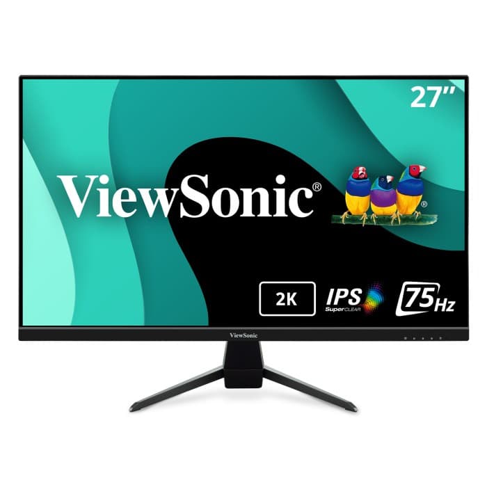 Viewsonic 27IN 2K QHD Thin-Bezel IPS Monitor With USB-C, HDMI, AND Displayport.