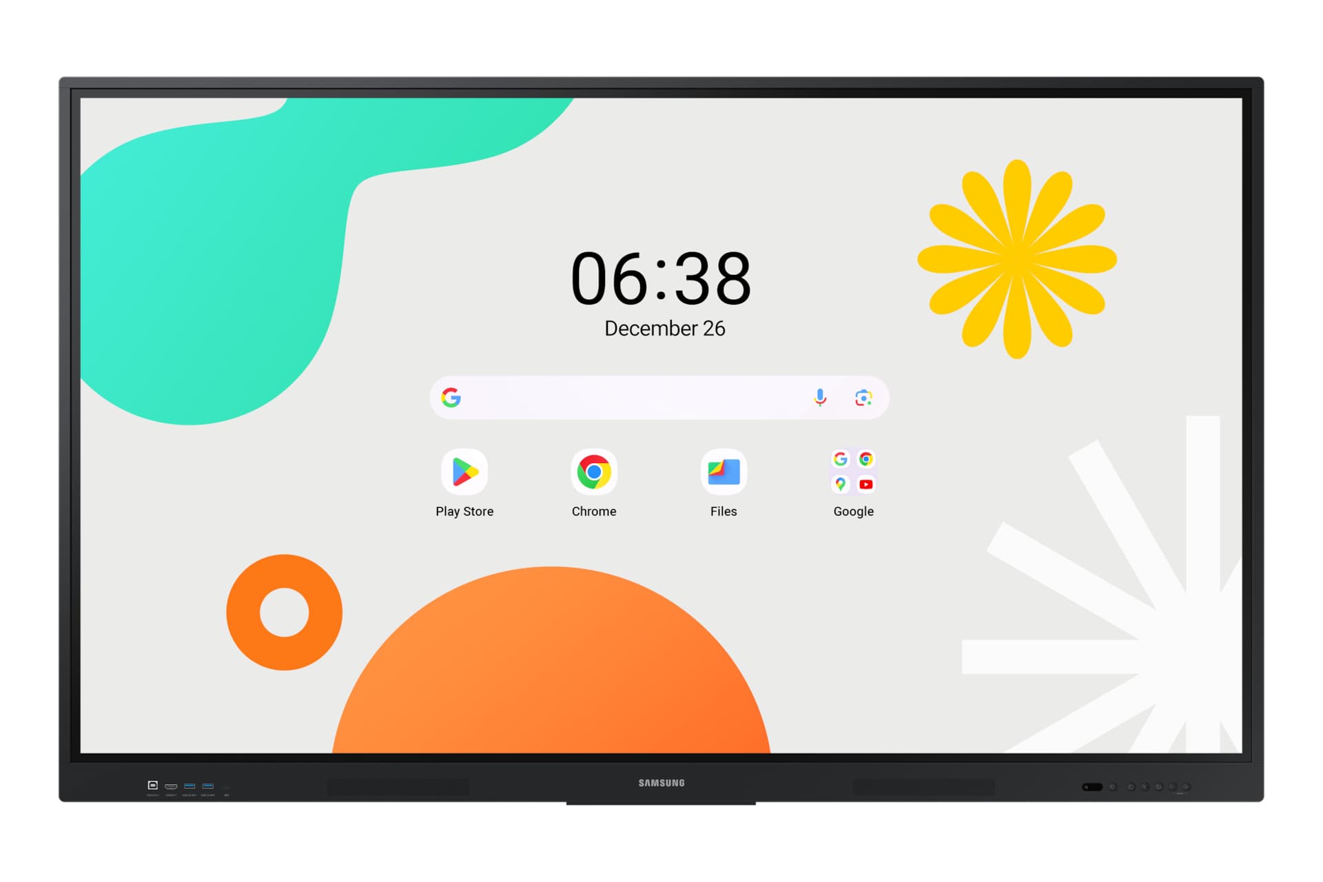 Samsung WA65F 65IN Android (14) OS Interative White Board With Built-IN Speaker (15W X 2), 40 Points IR Touch, OPS Slot I/f Support, ECO Sen